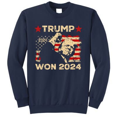 Trump Won Fist Pump Jd Vance 2024 Inaugration 47th President Sweatshirt