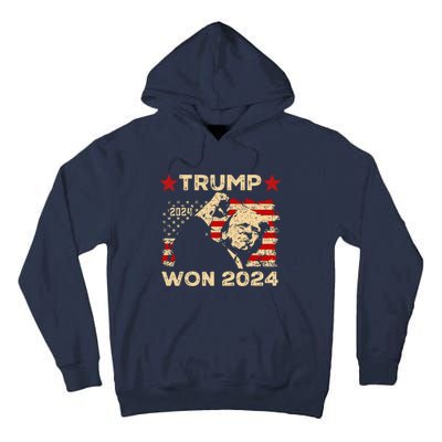 Trump Won Fist Pump Jd Vance 2024 Inaugration 47th President Tall Hoodie