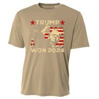 Trump Won Fist Pump Jd Vance 2024 Inaugration 47th President Cooling Performance Crew T-Shirt