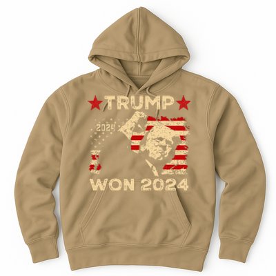 Trump Won Fist Pump Jd Vance 2024 Inaugration 47th President Hoodie