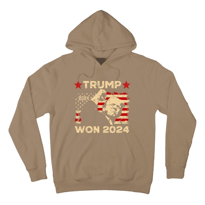 Trump Won Fist Pump Jd Vance 2024 Inaugration 47th President Hoodie