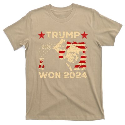 Trump Won Fist Pump Jd Vance 2024 Inaugration 47th President T-Shirt