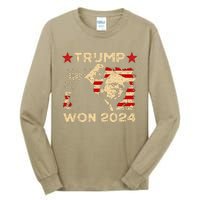 Trump Won Fist Pump Jd Vance 2024 Inaugration 47th President Tall Long Sleeve T-Shirt