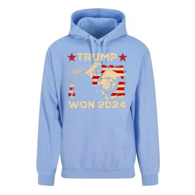 Trump Won Fist Pump Jd Vance 2024 Inaugration 47th President Unisex Surf Hoodie