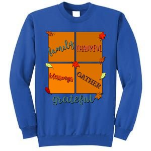 Thanksgiving Words Family Thankful Blessings Gather Meaningful Gift Sweatshirt