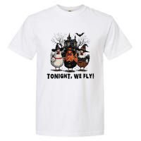 Tonight We Fly Funny Chicken Halloween Spooky Season Garment-Dyed Heavyweight T-Shirt