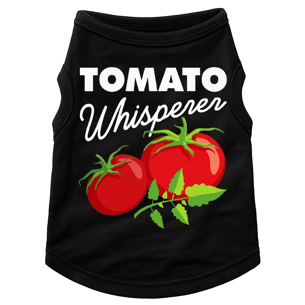 Tomato Whisperer Funny Vegan Farmer Garden Farm Lover Outfit Doggie Tank