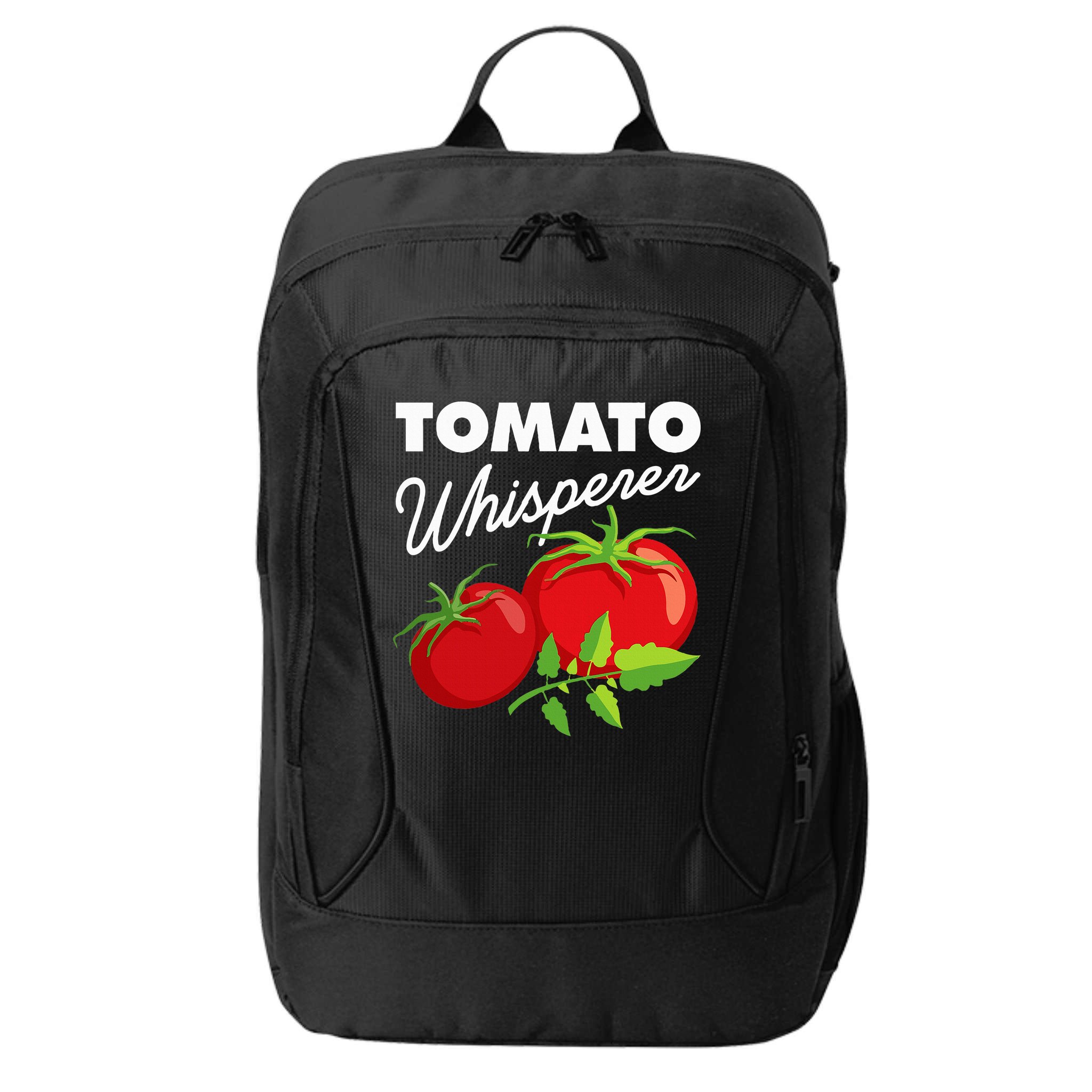Tomato Whisperer Funny Vegan Farmer Garden Farm Lover Outfit City Backpack