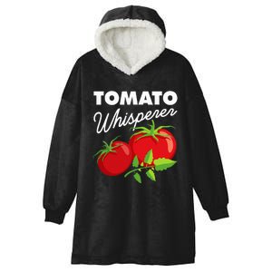 Tomato Whisperer Funny Vegan Farmer Garden Farm Lover Outfit Hooded Wearable Blanket