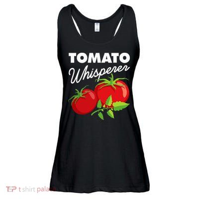 Tomato Whisperer Funny Vegan Farmer Garden Farm Lover Outfit Ladies Essential Flowy Tank