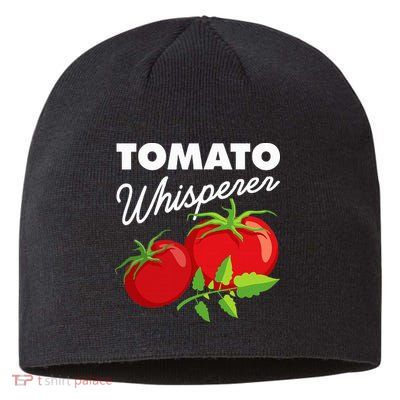 Tomato Whisperer Funny Vegan Farmer Garden Farm Lover Outfit Sustainable Beanie