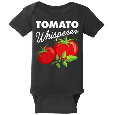 Tomato Whisperer Funny Vegan Farmer Garden Farm Lover Outfit Baby Bodysuit