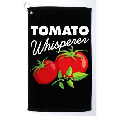 Tomato Whisperer Funny Vegan Farmer Garden Farm Lover Outfit Golf Towel