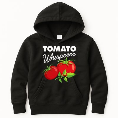 Tomato Whisperer Funny Vegan Farmer Garden Farm Lover Outfit Kids Hoodie