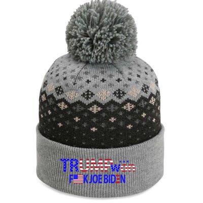 Trump Won F Joe Biden The Baniff Cuffed Pom Beanie