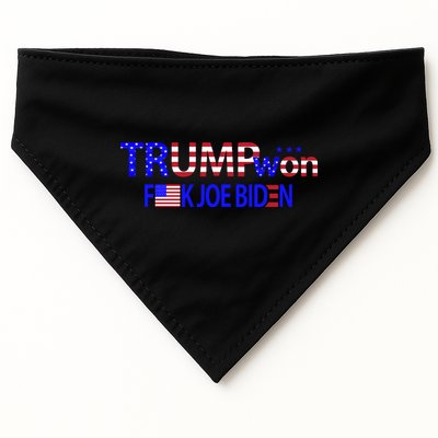 Trump Won F Joe Biden USA-Made Doggie Bandana