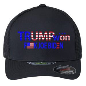 Trump Won F Joe Biden Flexfit Unipanel Trucker Cap