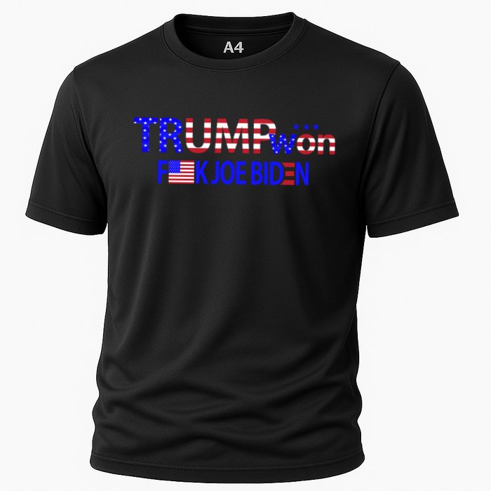 Trump Won F Joe Biden Cooling Performance Crew T-Shirt