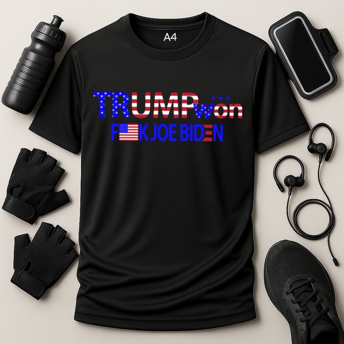 Trump Won F Joe Biden Cooling Performance Crew T-Shirt