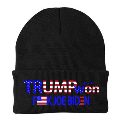 Trump Won F Joe Biden Beanie