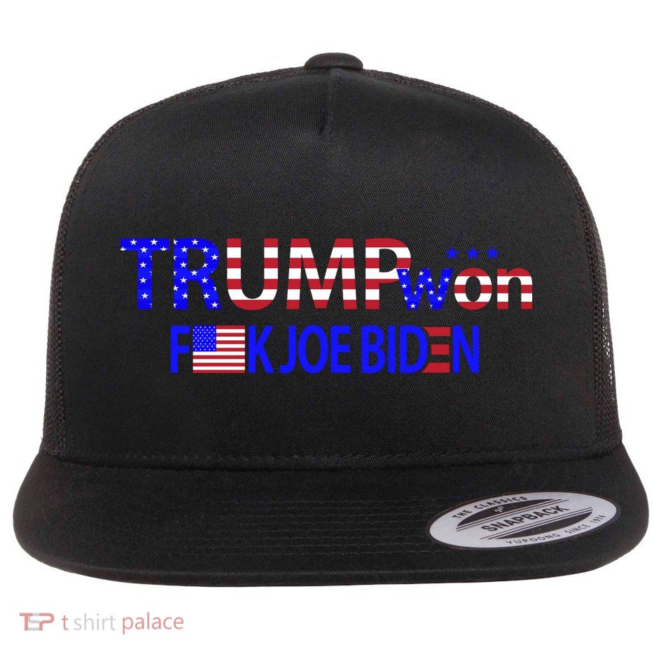 Trump Won F Joe Biden Flatbill Hat