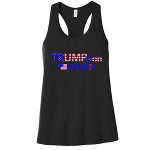 Trump Won F Joe Biden Women's Racerback Tank