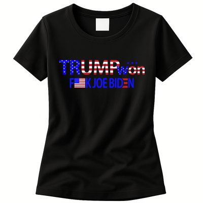 Trump Won F Joe Biden Womens T-Shirt
