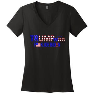 Trump Won F Joe Biden Women's V-Neck T-Shirt