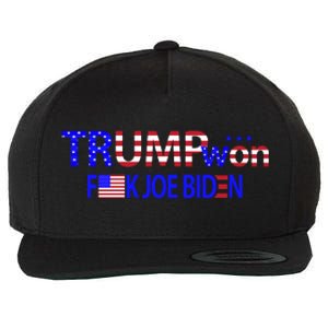 Trump Won F Joe Biden Wool Snapback Cap