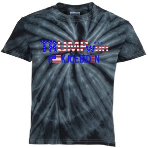 Trump Won F Joe Biden Kids Tie-Dye T-Shirt