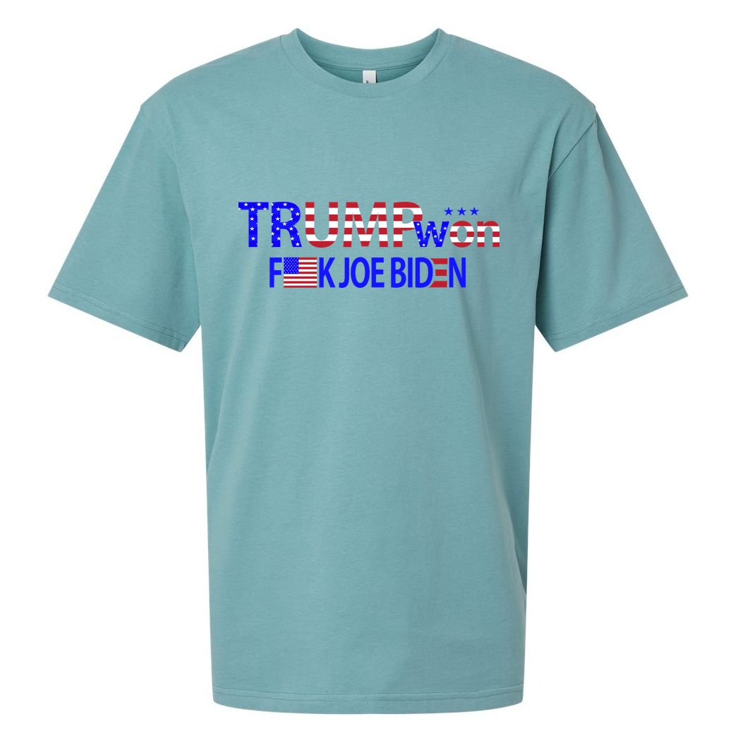 Trump Won F Joe Biden Sueded Cloud Jersey T-Shirt