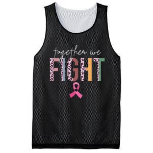 Together We Fight Breast Cancer Awareness Pink Ribbon Mesh Reversible Basketball Jersey Tank