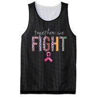 Together We Fight Breast Cancer Awareness Pink Ribbon Mesh Reversible Basketball Jersey Tank