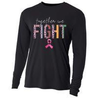 Together We Fight Breast Cancer Awareness Pink Ribbon Cooling Performance Long Sleeve Crew