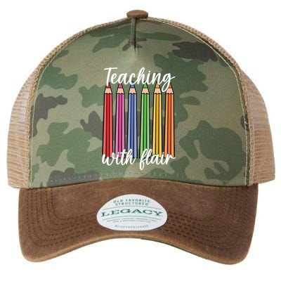Teaching With Flair Colorful Pencil School Legacy Tie Dye Trucker Hat