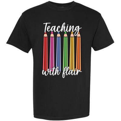 Teaching With Flair Colorful Pencil School Garment-Dyed Heavyweight T-Shirt