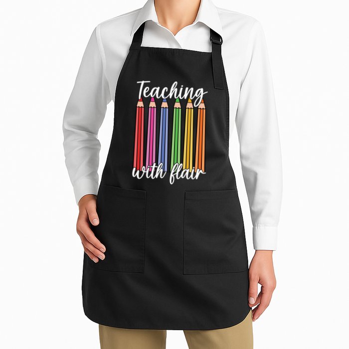 Teaching With Flair Colorful Pencil School Apron