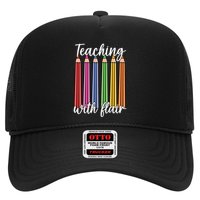 Teaching With Flair Colorful Pencil School Trucker Hat