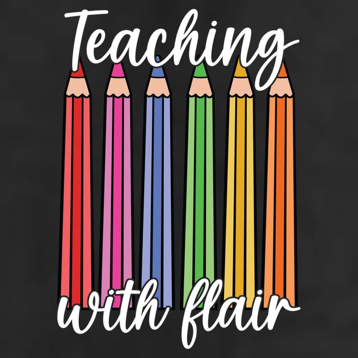Teaching With Flair Colorful Pencil School Trucker Hat