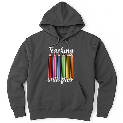 Teaching With Flair Colorful Pencil School Hoodie