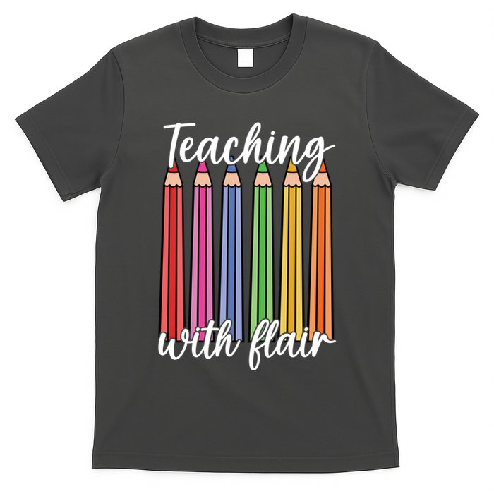 Teaching With Flair Colorful Pencil School T-Shirt
