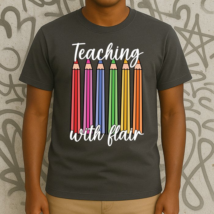Teaching With Flair Colorful Pencil School T-Shirt