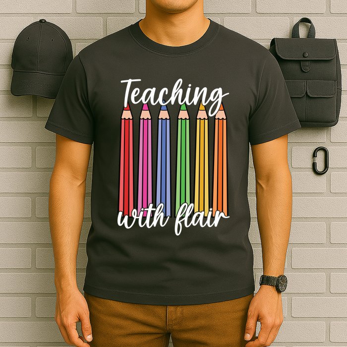 Teaching With Flair Colorful Pencil School T-Shirt