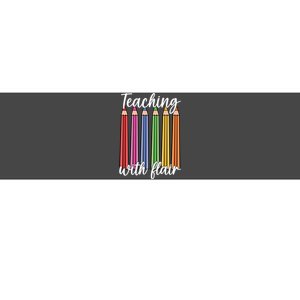 Teaching With Flair Colorful Pencil School Bumper Sticker