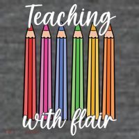 Teaching With Flair Colorful Pencil School Flatbill Hat