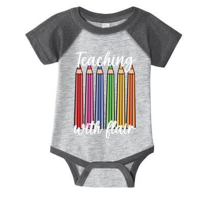 Teaching With Flair Colorful Pencil School Infant Baby Jersey Bodysuit