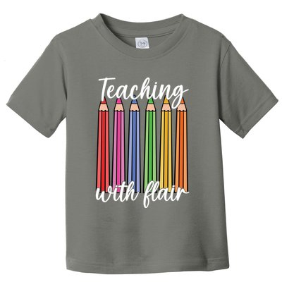Teaching With Flair Colorful Pencil School Toddler T-Shirt