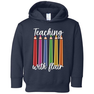 Teaching With Flair Colorful Pencil School Toddler Hoodie