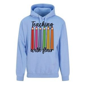 Teaching With Flair Colorful Pencil School Unisex Surf Hoodie