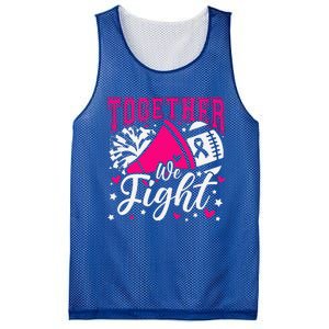 Together We Fight Breast Cancer Awareness Pink Ribbon Mesh Reversible Basketball Jersey Tank